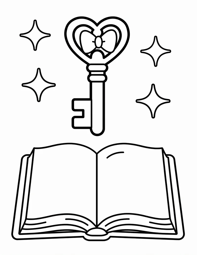 Coloring page — The Magic Key