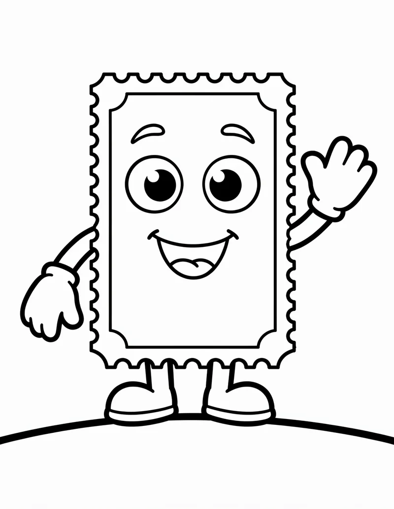 Coloring page — Ticket Buddy