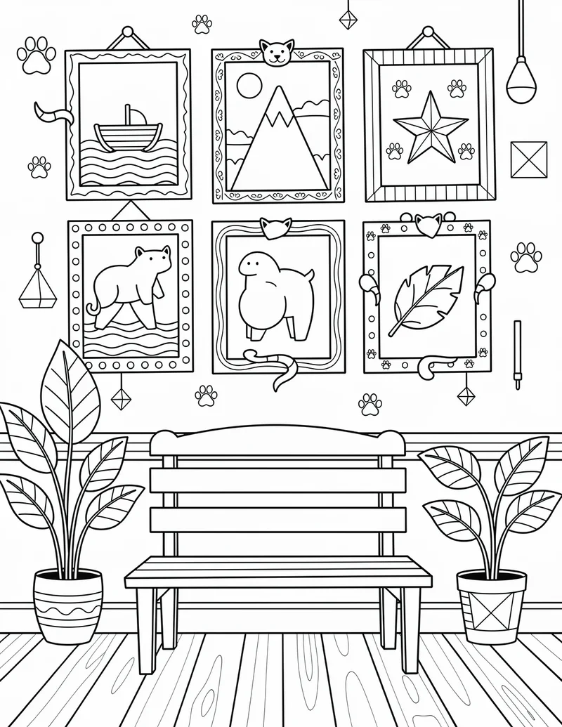 Coloring page — Show Poster Wall