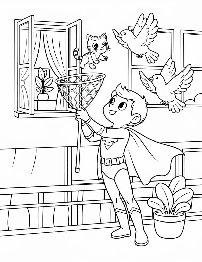 Coloring page — Animal Rescue Hero
