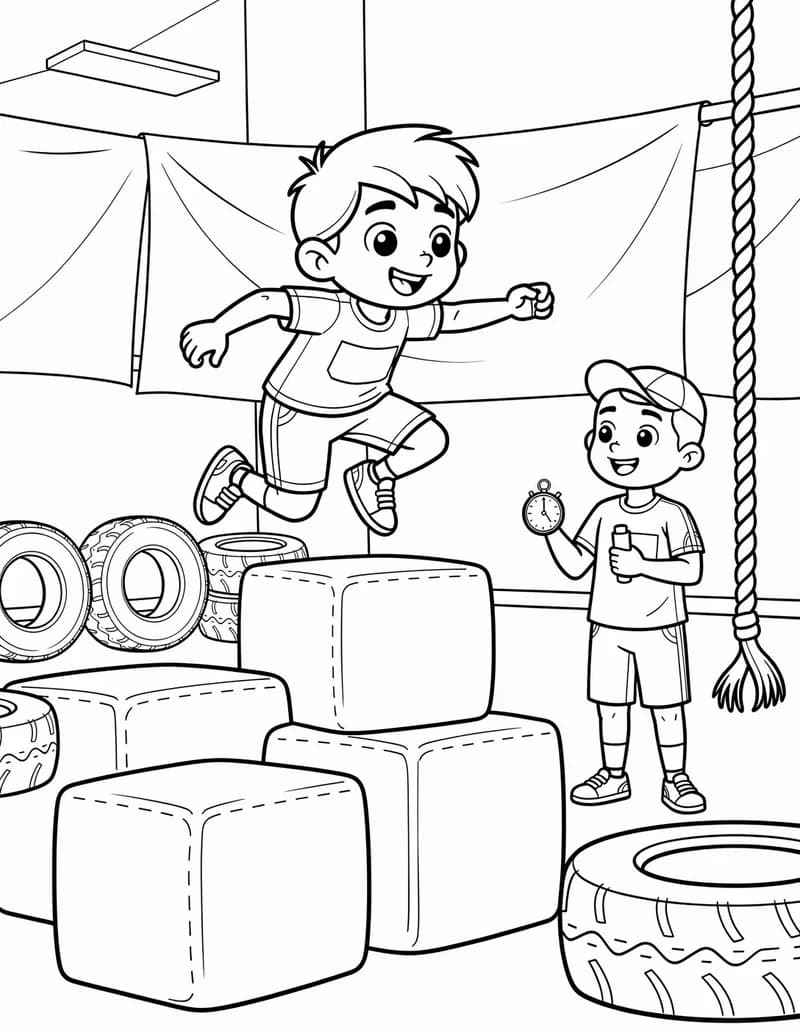 Coloring page — Hero Training Course