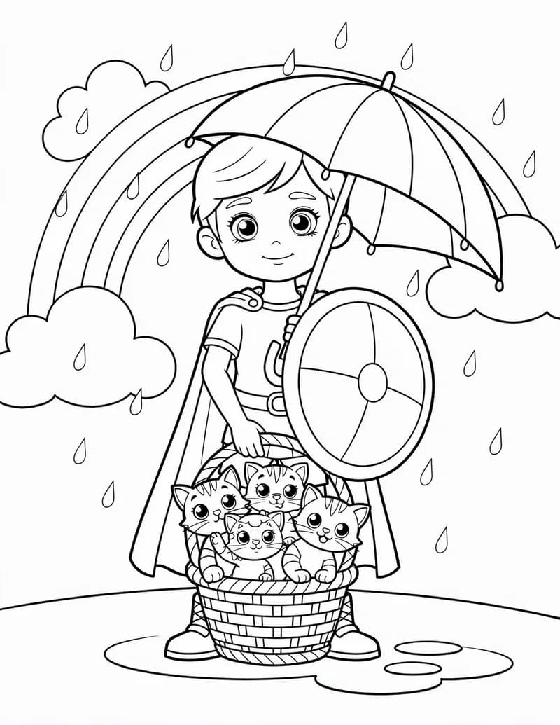 Coloring page — Storm Rescue Hero