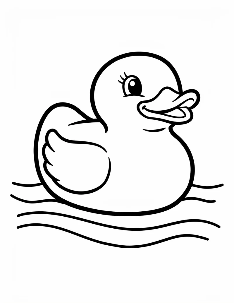 Coloring page — Rubber Duck